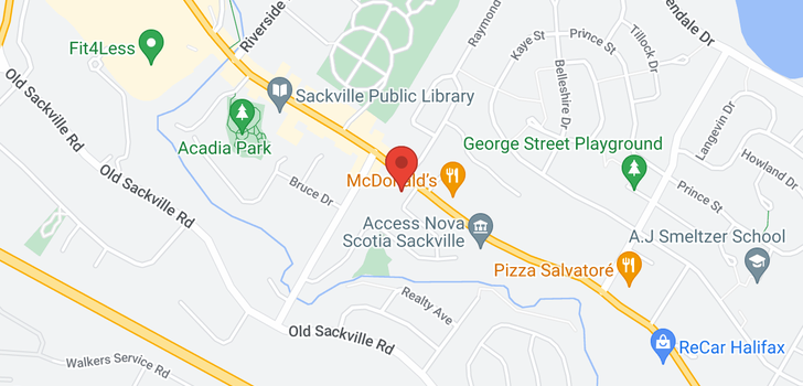 map of 100 546 Sackville Drive